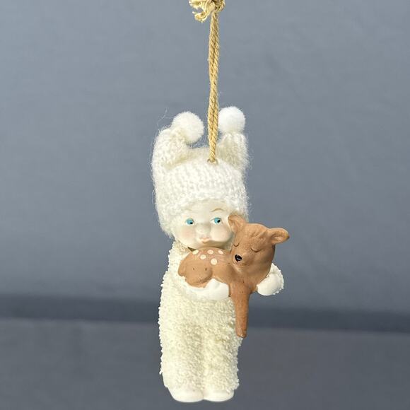 Dept 56 Snowbabies SnowDream Feeding the Birds & Reindeer Ornament Lot 2016 - Picture 10 of 15